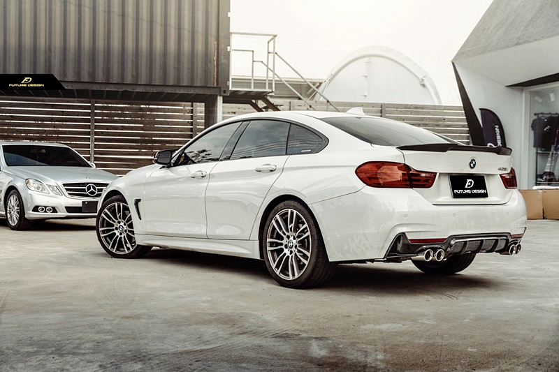 BMW F32- M4 style Carbon trunk spoiler 01